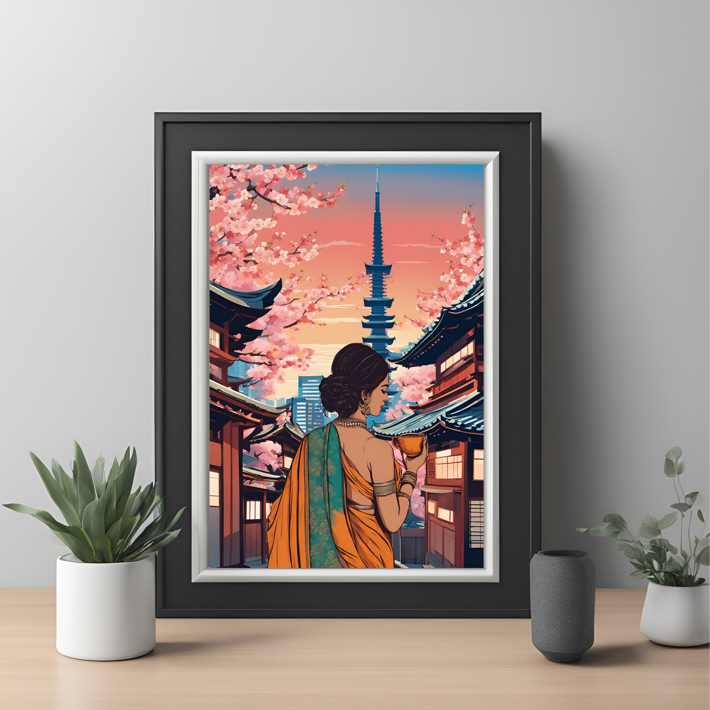 Desi Girl Customisable Travel Print