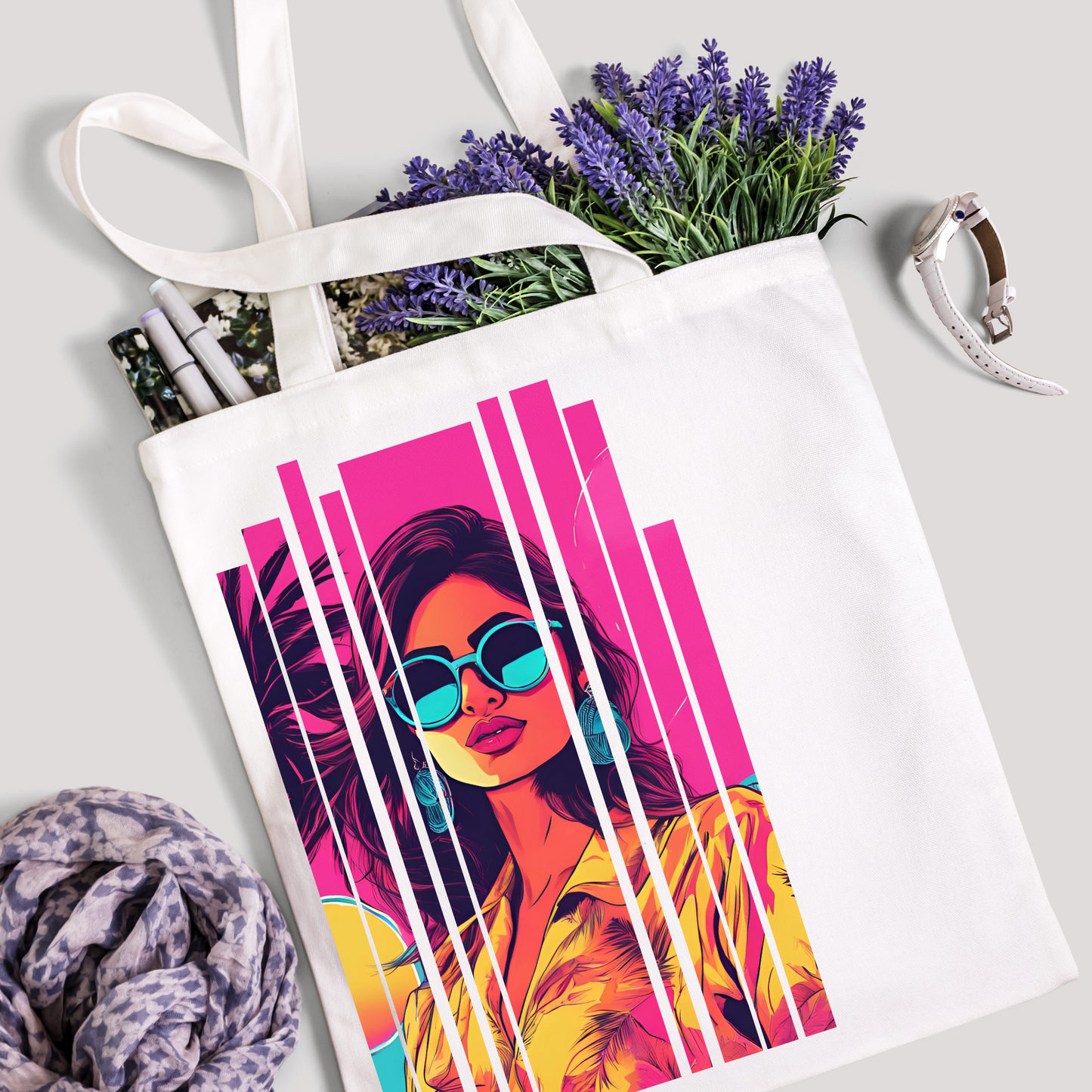 Desi Girl Summer Shoulder Tote Bag