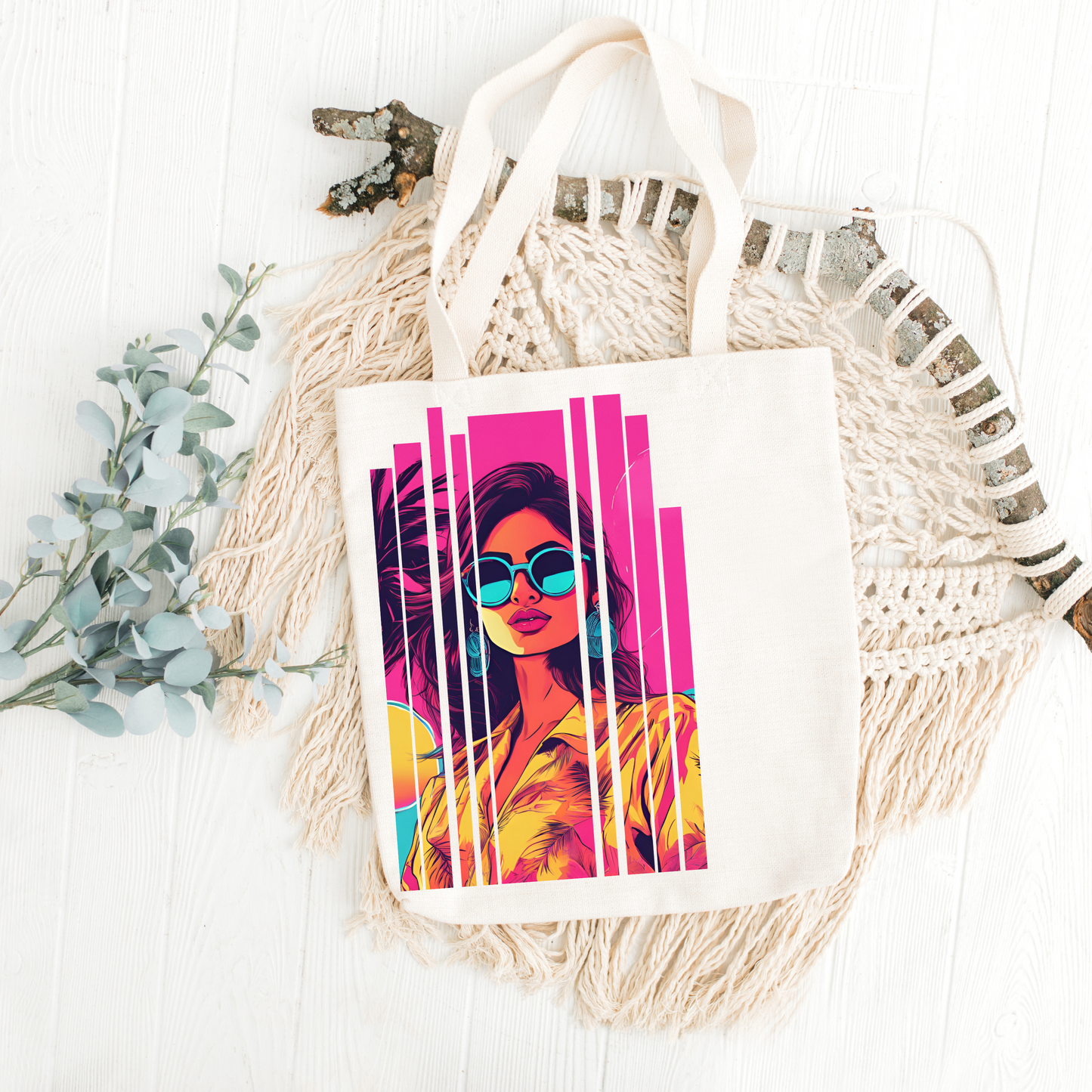 Desi Girl Summer Shoulder Tote Bag
