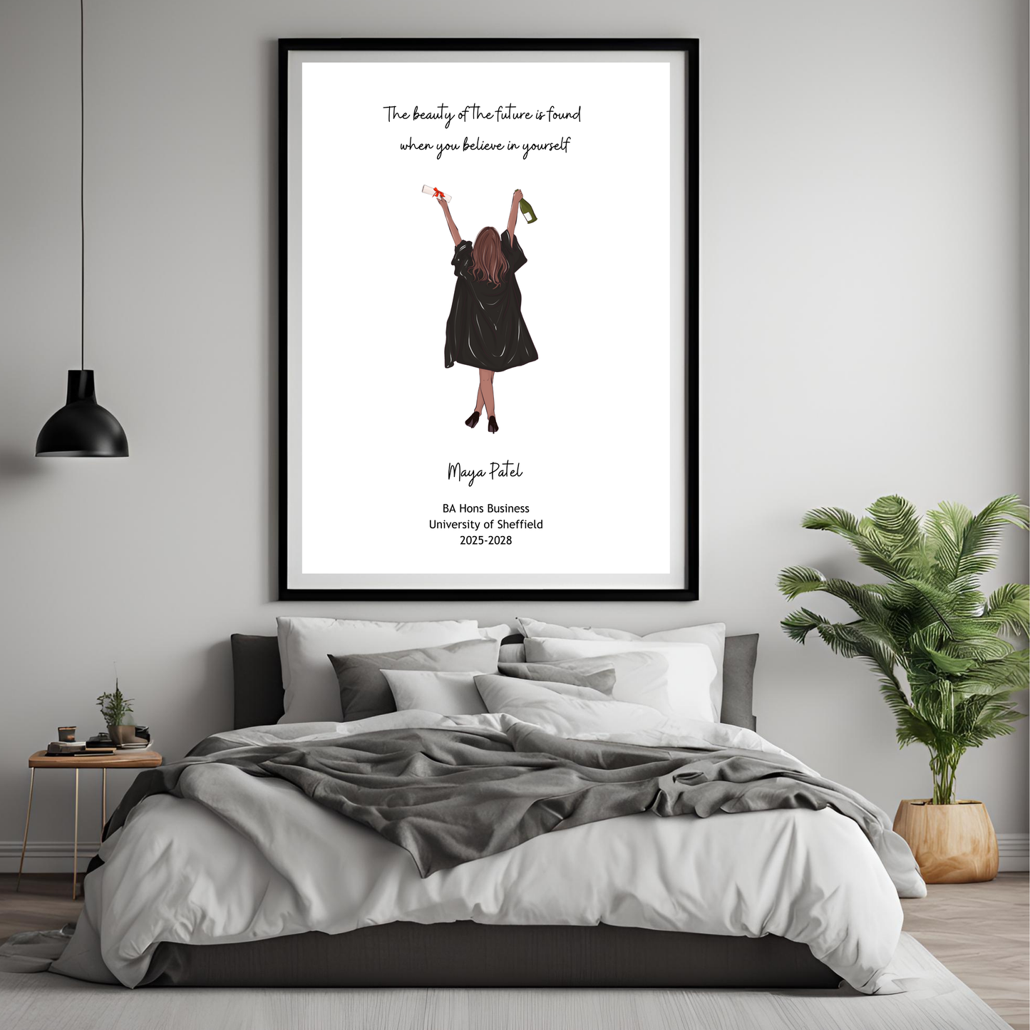 Graduation Customisable Print Digital Download - Online Template