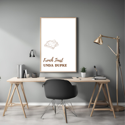 French Toast Framed A4 Print - Portrait/Black