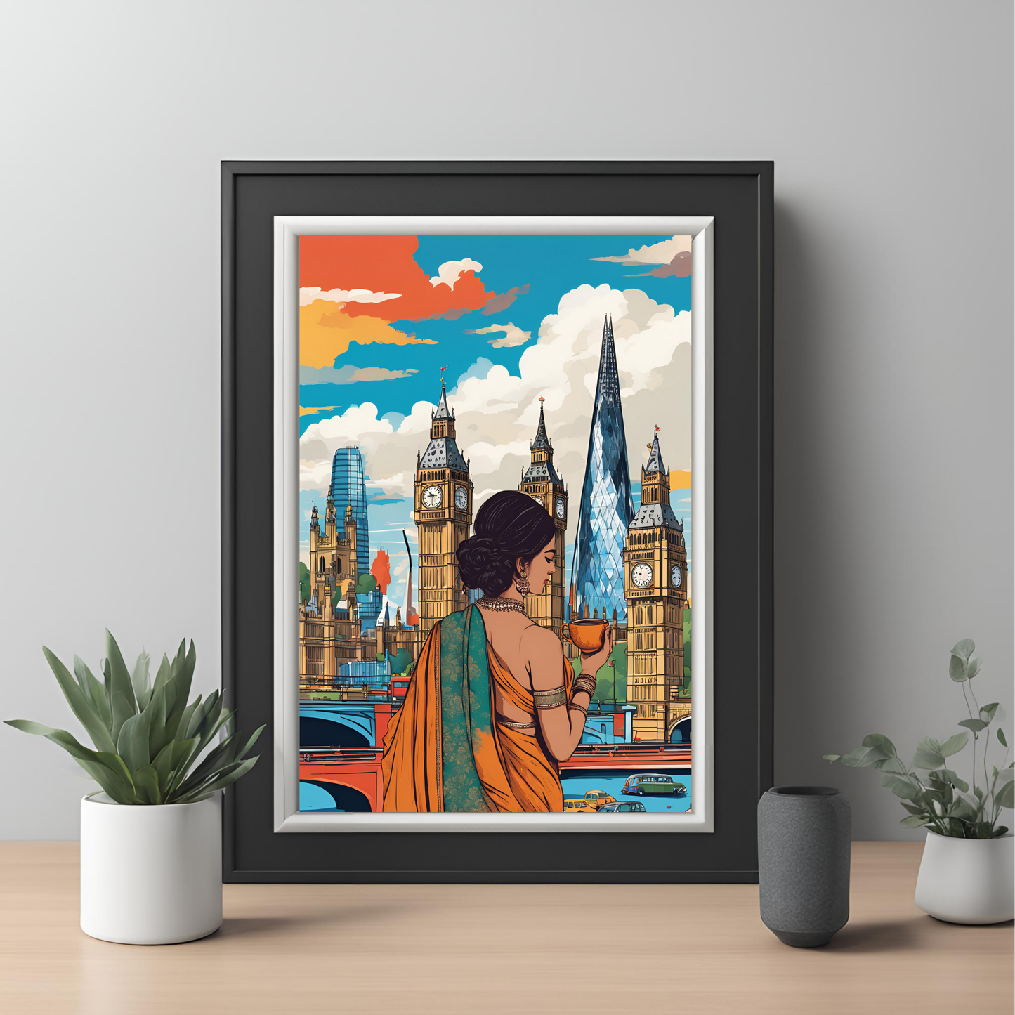 Desi Girl Customisable Travel Print