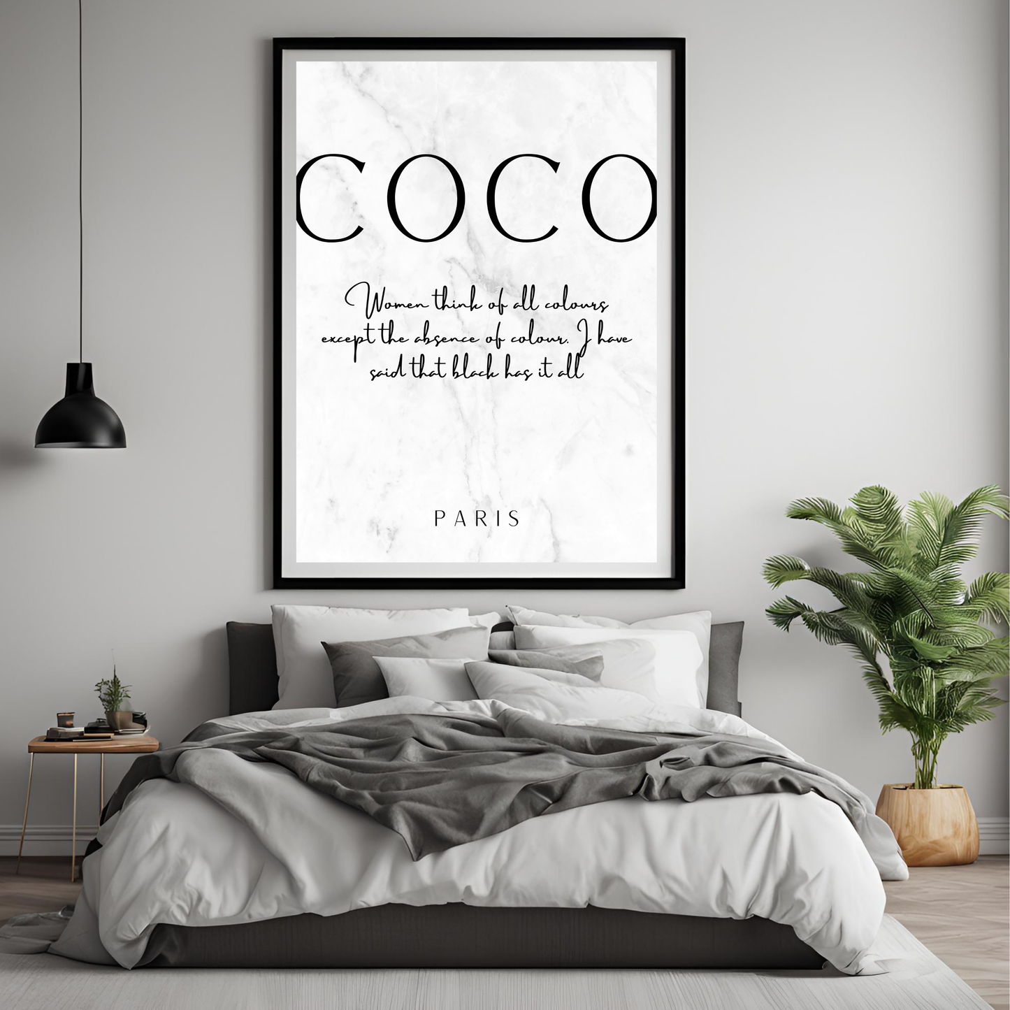 Black & White Perfume Art Canvas Set - Trendy Home Decor