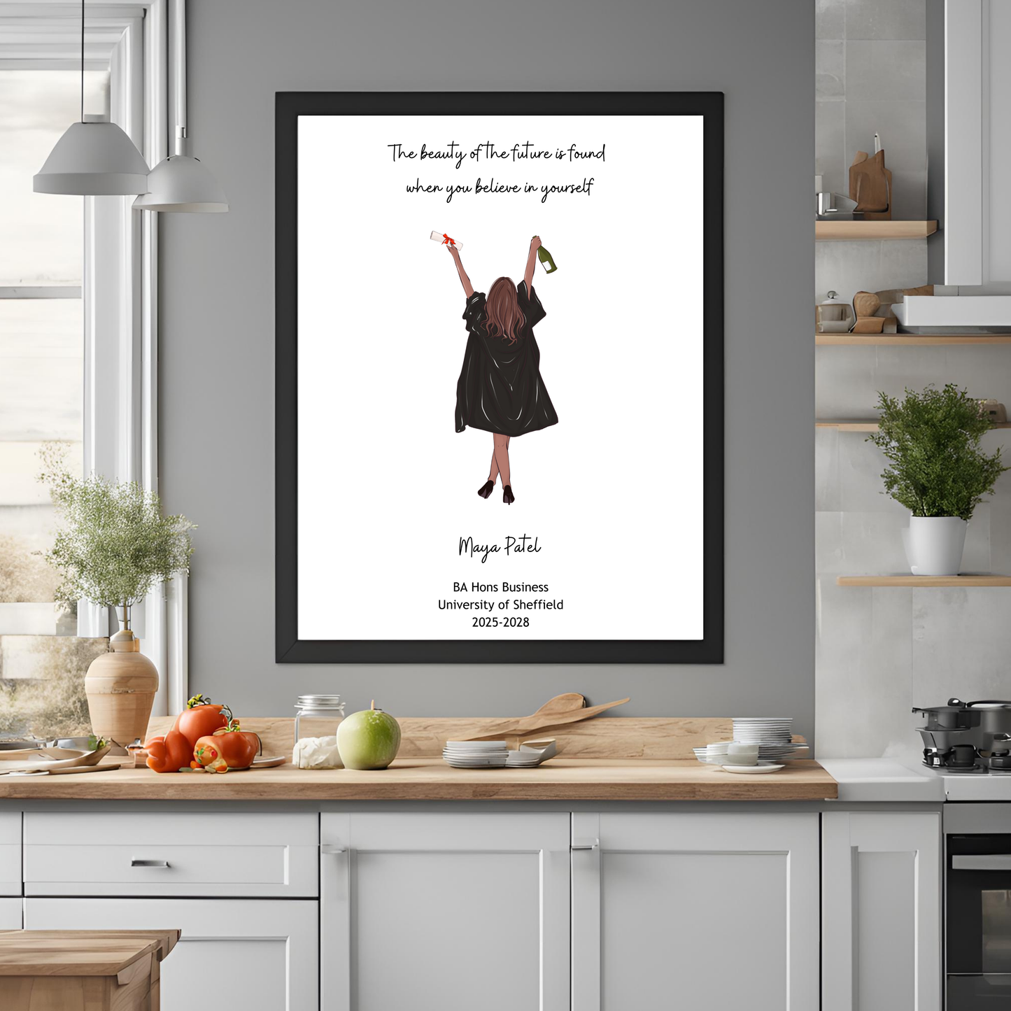 Graduation Customisable Print Digital Download - Online Template