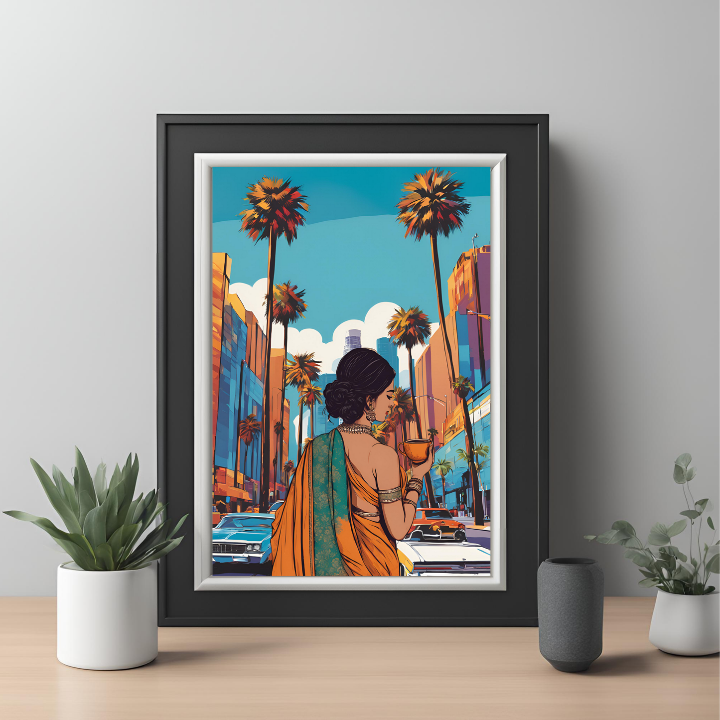 Desi Girl Customisable Travel Print