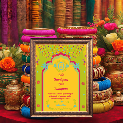 Bole Chooriyan Entrance Signage - Digital Template