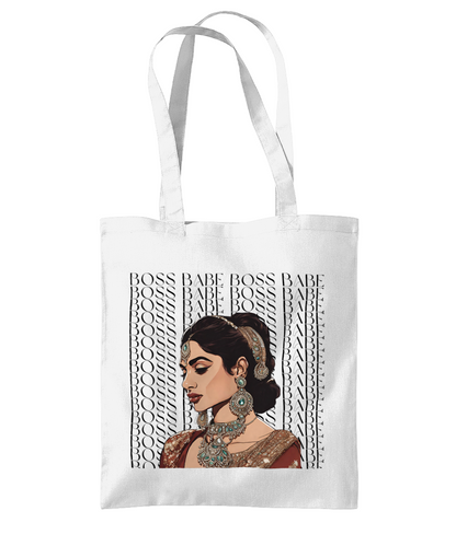 South Asian Art - Boss Babe Tote Bag