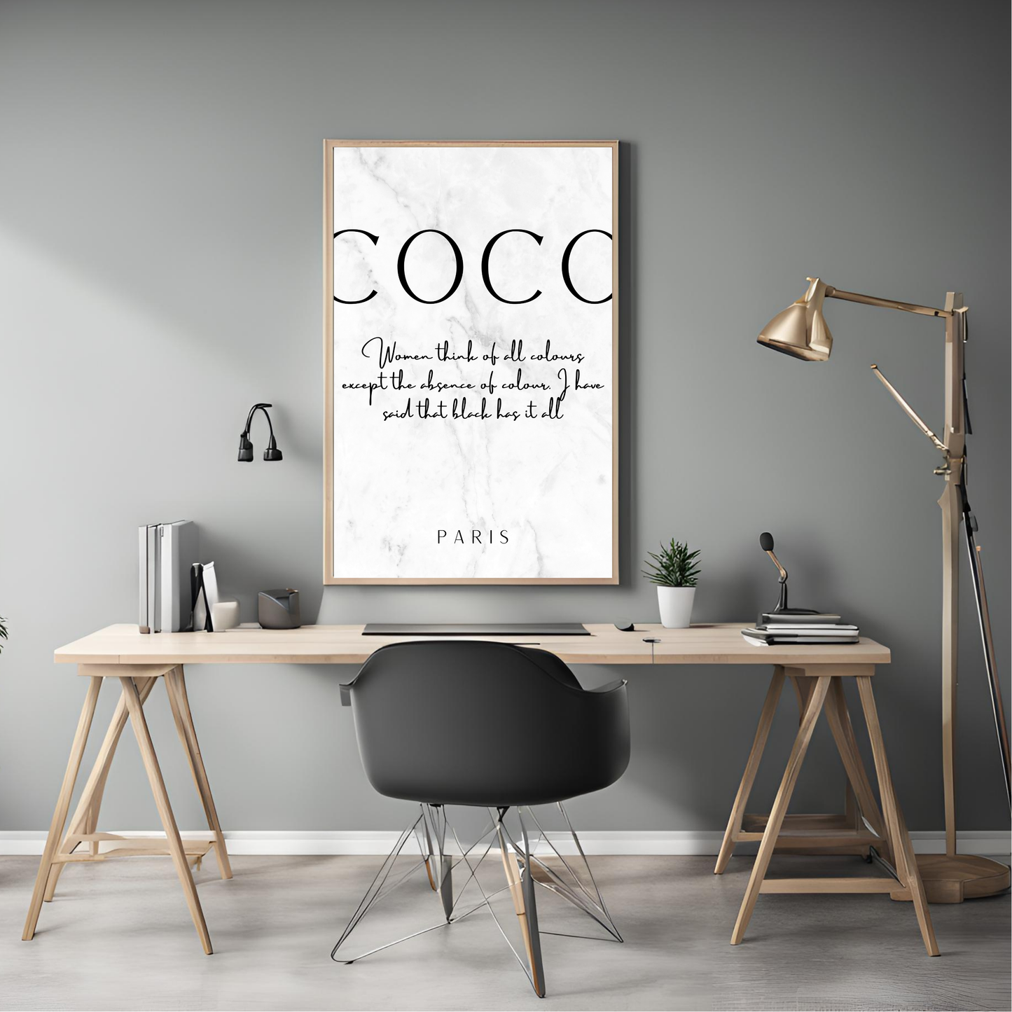 Black & White Perfume Art Canvas Set - Trendy Home Decor
