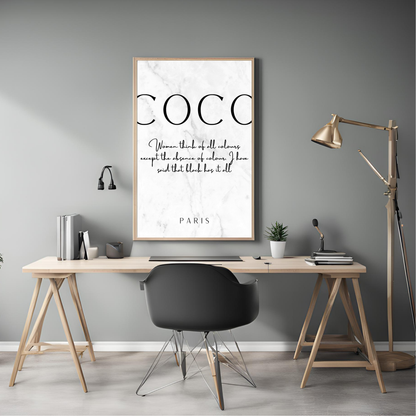 Black & White Perfume Art Canvas Set - Trendy Home Decor