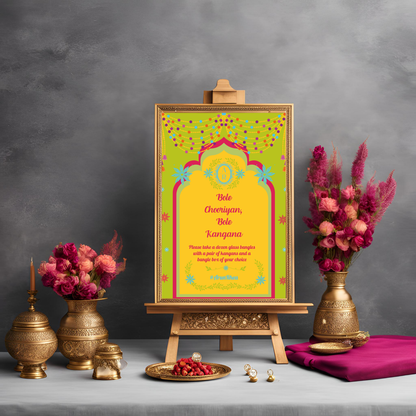 Bole Chooriyan Entrance Signage - Digital Template