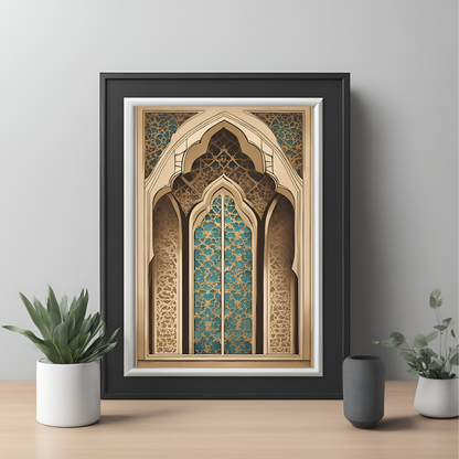 Islamic Vintage Printable Mosque Architecture Digital Prints 17pcs- Instant Download