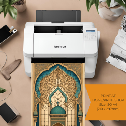 Islamic Vintage Printable Mosque Architecture Digital Prints 17pcs- Instant Download