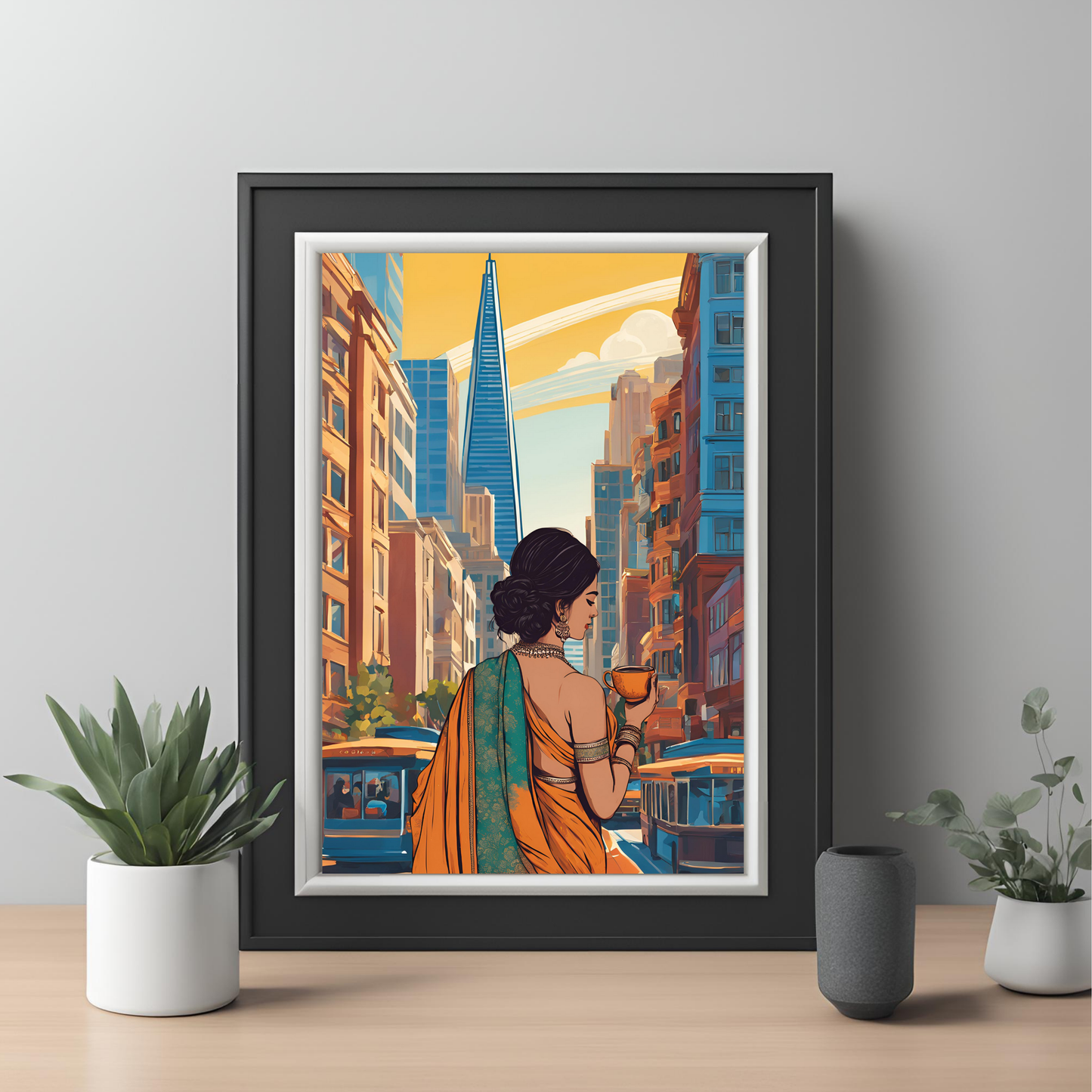 Desi Girl Customisable Travel Print