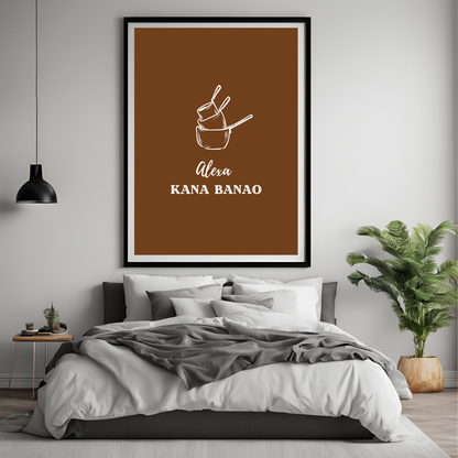 Alexa Kana Banao Framed A4 Print - Portrait/Black