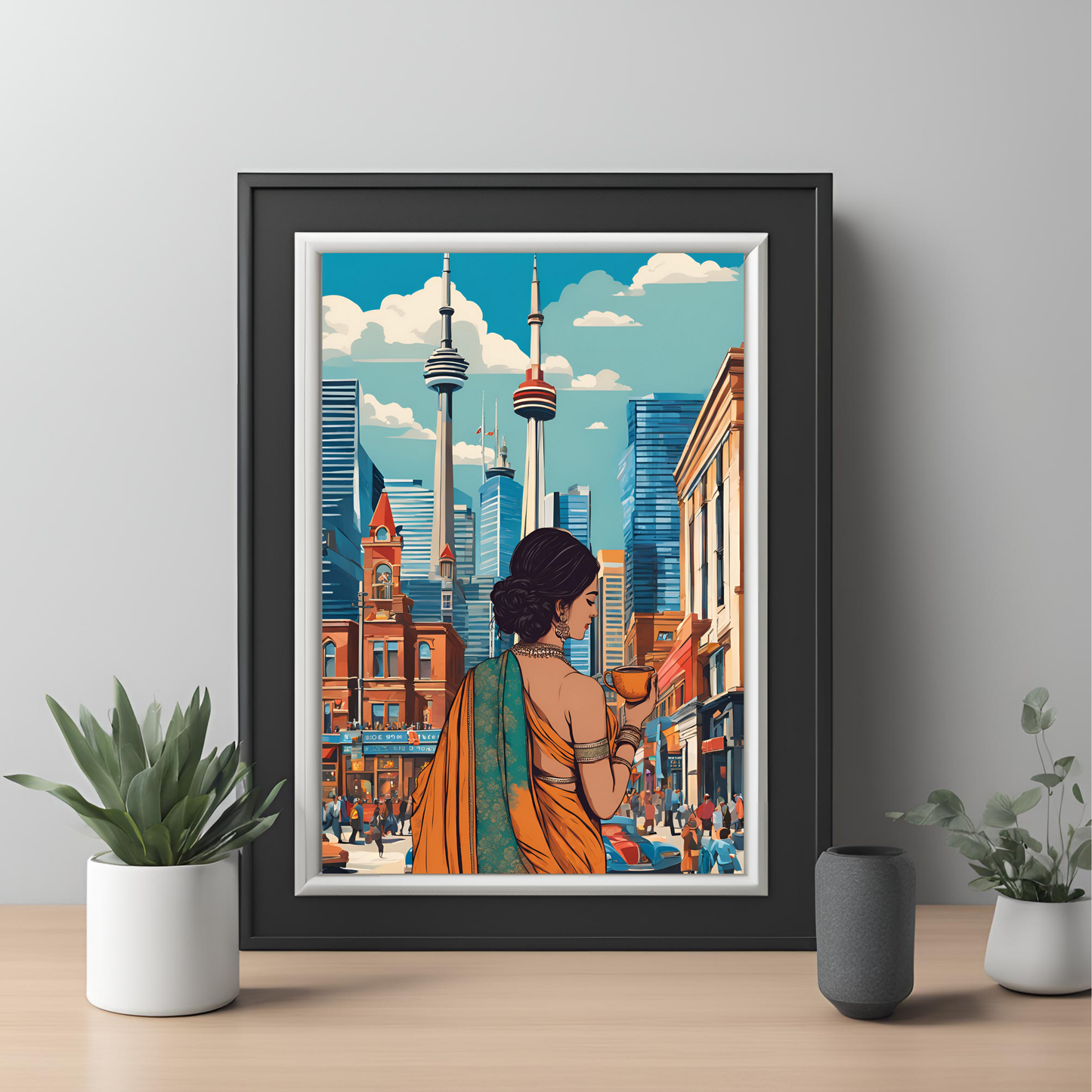 Desi Girl Customisable Travel Print