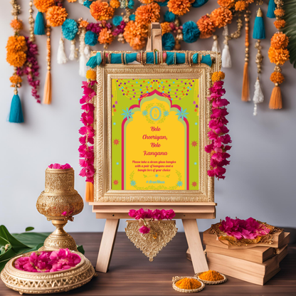 Bole Chooriyan Entrance Signage - Digital Template