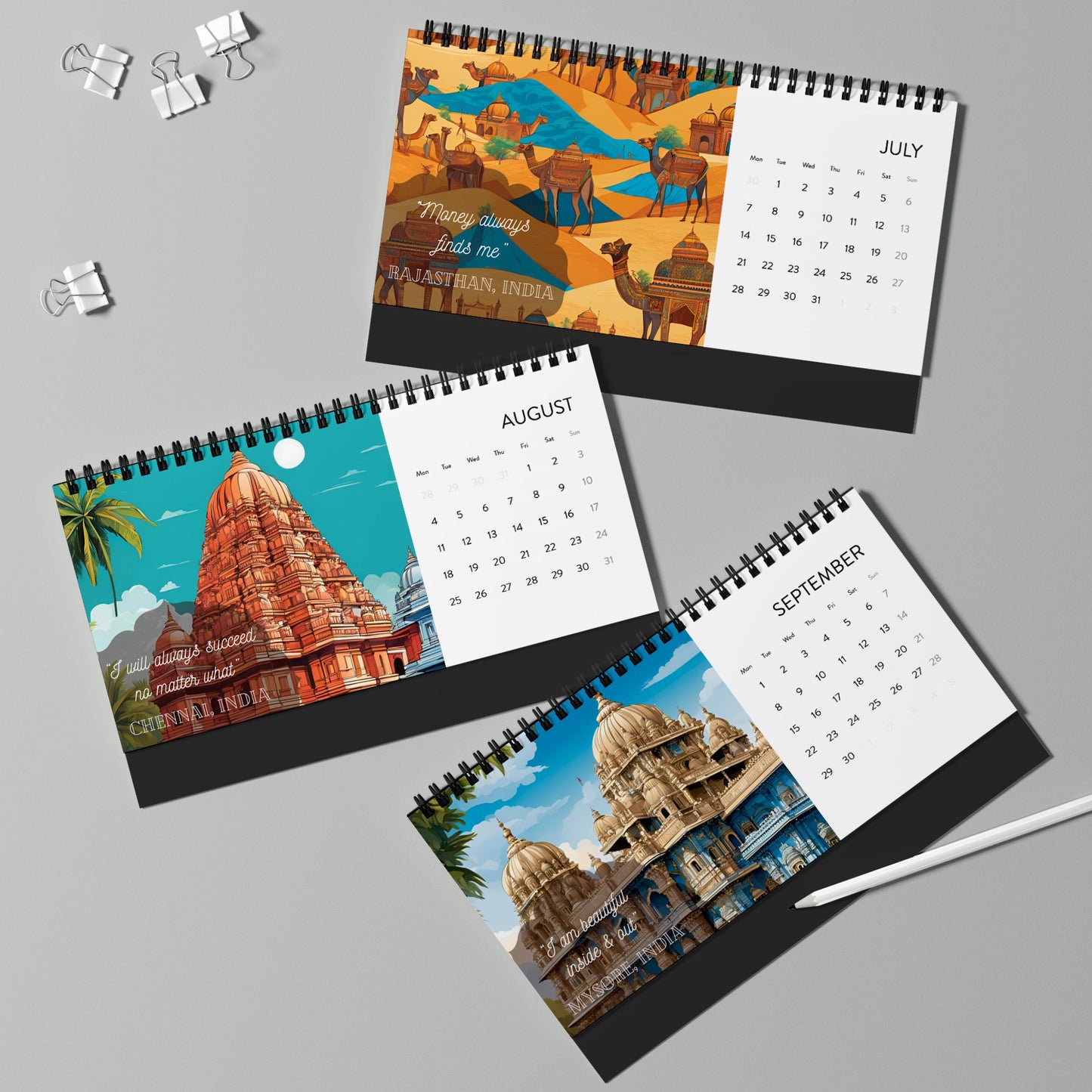 Desi Affirmations 2025 Desk Calendar