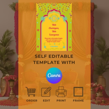 Bole Chooriyan Entrance Signage - Digital Template
