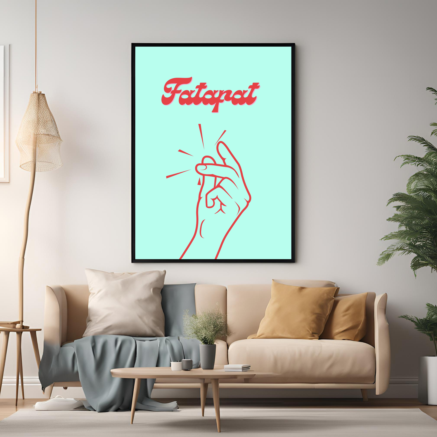 Fatafat Black Framed A4 Portrait Print