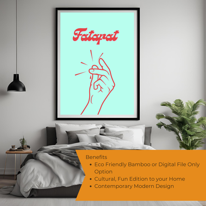 Fatafat Black Framed A4 Portrait Print