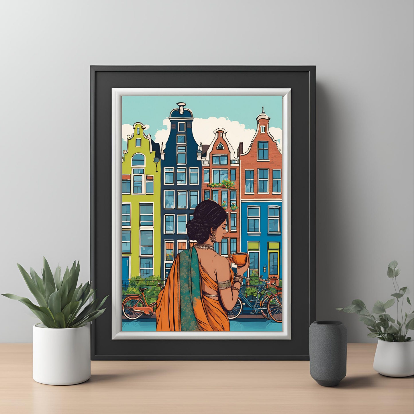 Desi Girl Customisable Travel Print