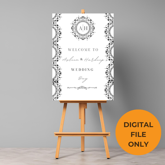 Minimalist Entrance Board Digital Download - Online Template
