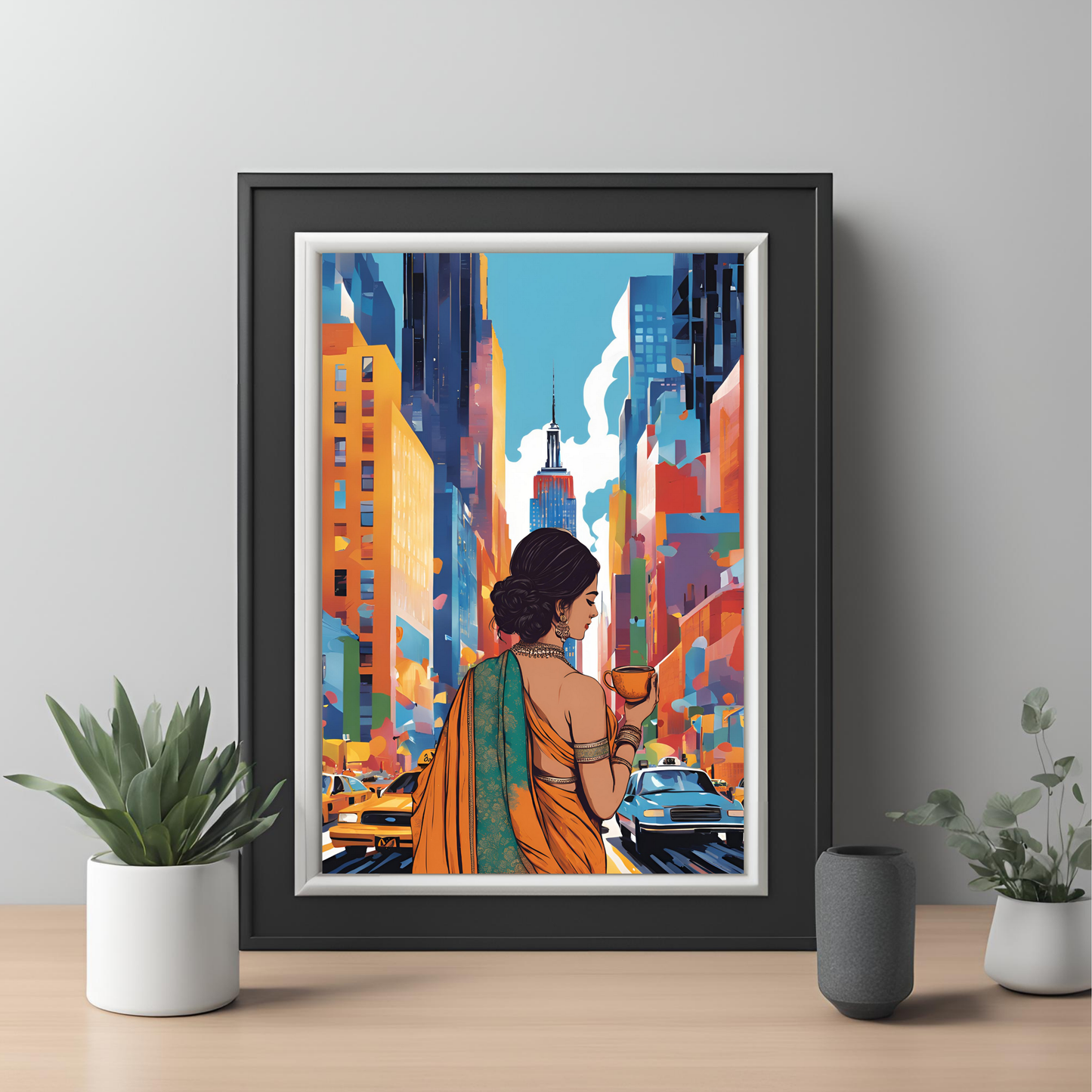 Desi Girl Customisable Travel Print