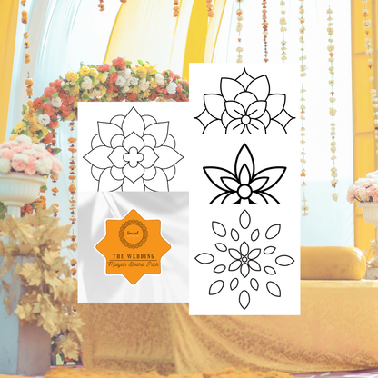 Maiyan Board Pack of 4 - Punjabi Wedding Accessories Digital Template