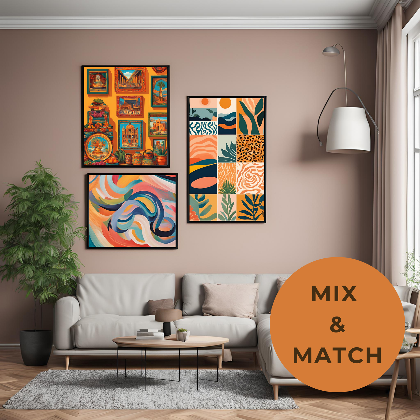 Indian Elephant Blue Print Wall Art Digital Download