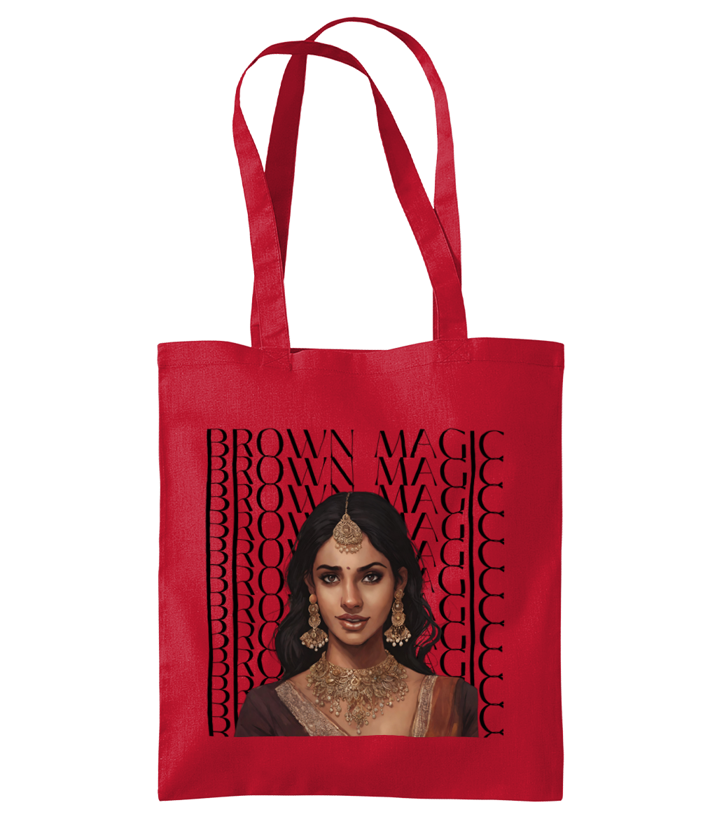 South Asian Art - Brown Magic Tote Bag