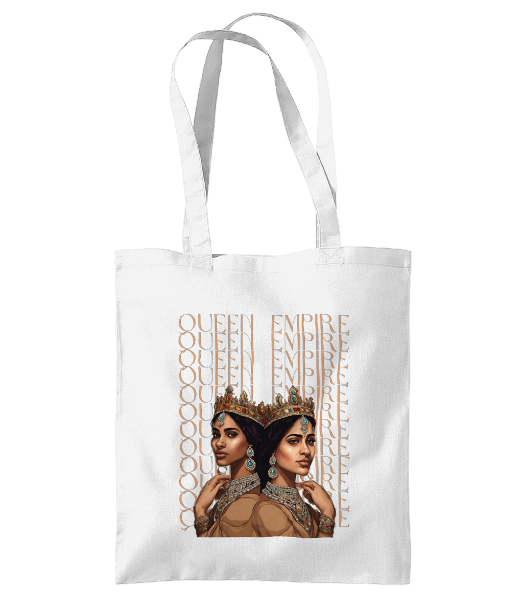 South Asian Art - Brown Queen Empire Tote Bag