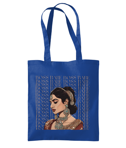 South Asian Art - Brown Boss Babe Tote Bag
