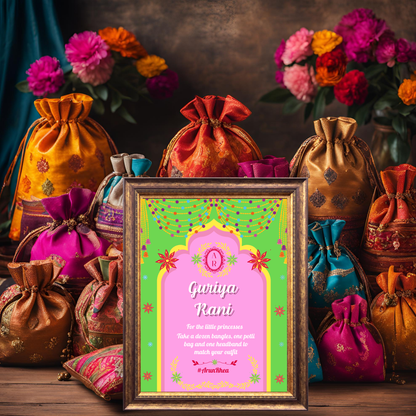 Guriya Rani Entrance Signage - Digital Template