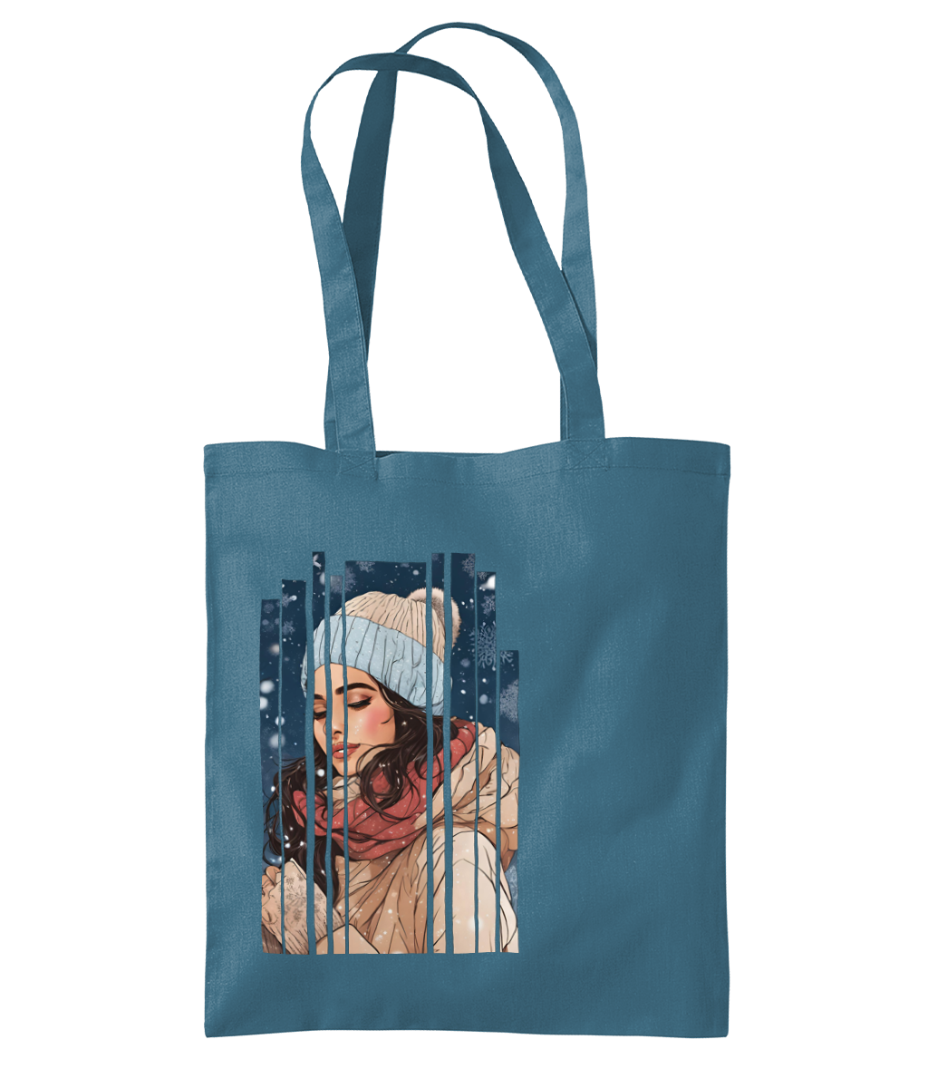 Desi Girl Winter Shoulder Tote Bag