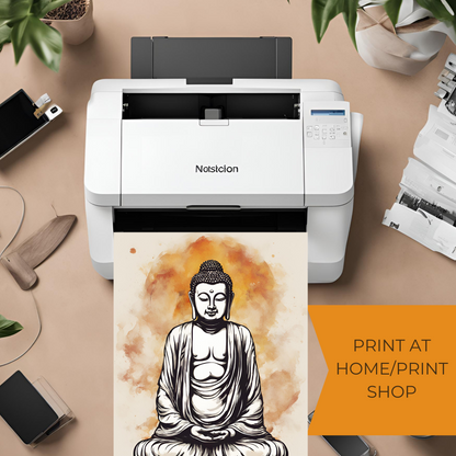 Buddha Boho -Digital Printable Wall Art