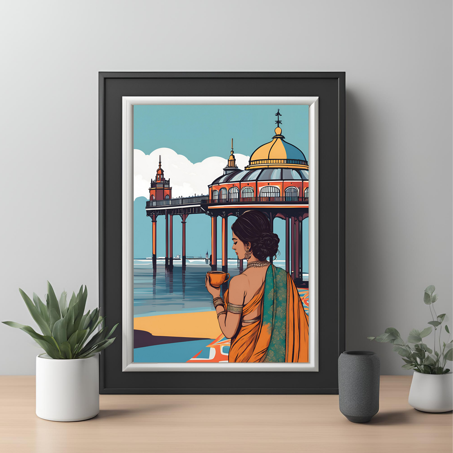Desi Girl Customisable Travel Print