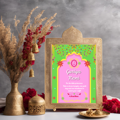 Guriya Rani Entrance Signage - Digital Template