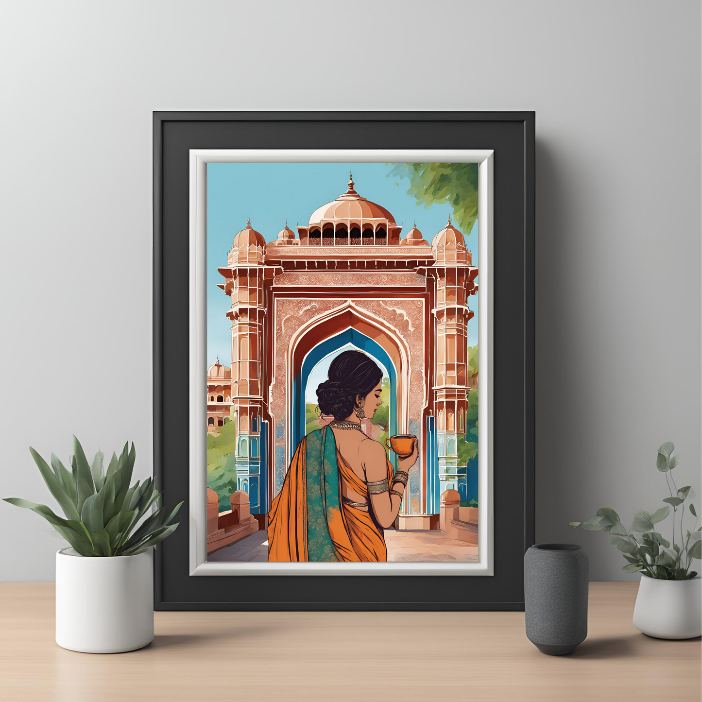 Desi Girl Customisable Travel Print