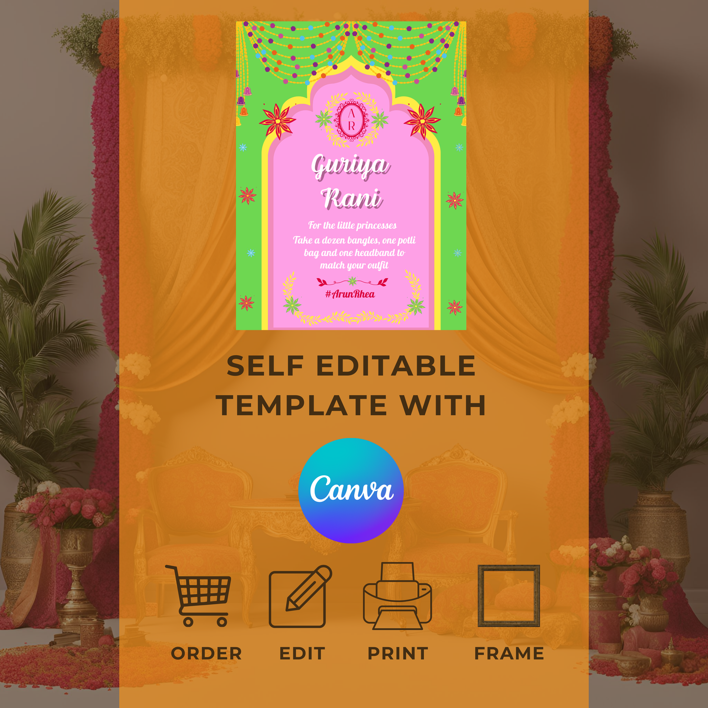 Guriya Rani Entrance Signage - Digital Template