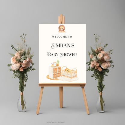 Baby Shower Entrance Board Digital Download - Online Template