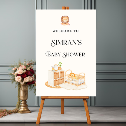 Baby Shower Entrance Board Digital Download - Online Template