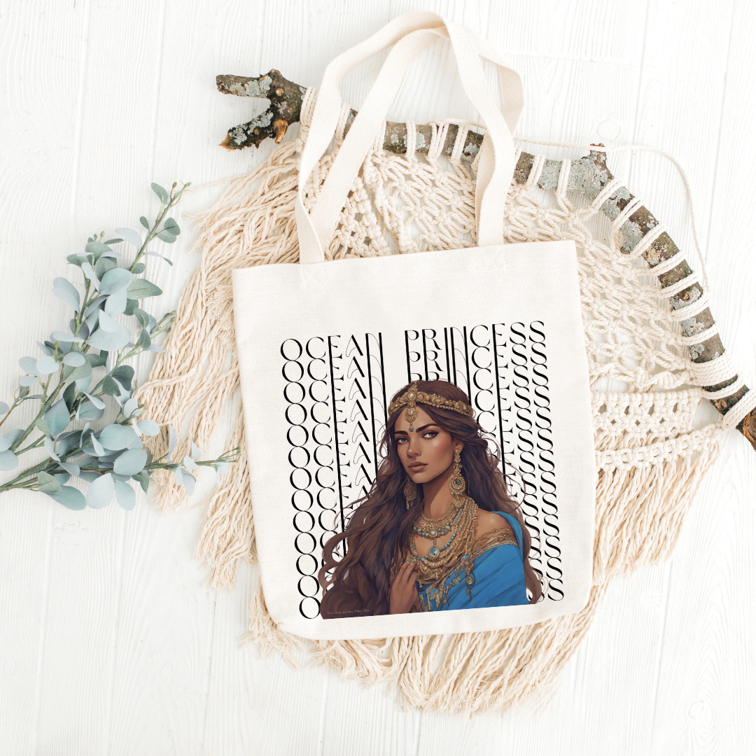 South Asian Art - Ocean Princess Tote Bag