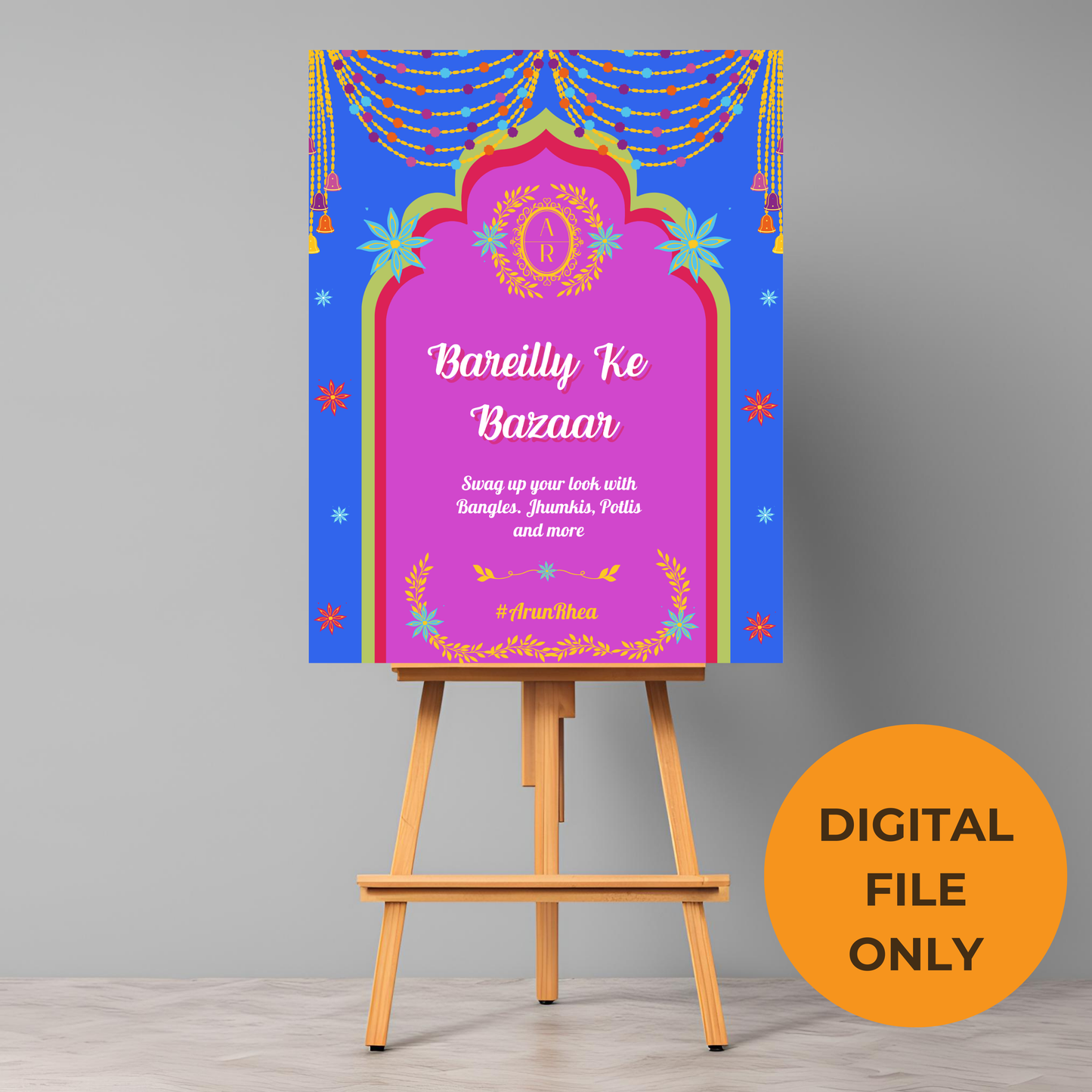Bareilly Ke Bazaar Entrance Signage - Digital Template