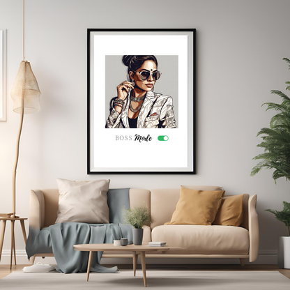 Digital Art - Boss Mode A2 Framed Print