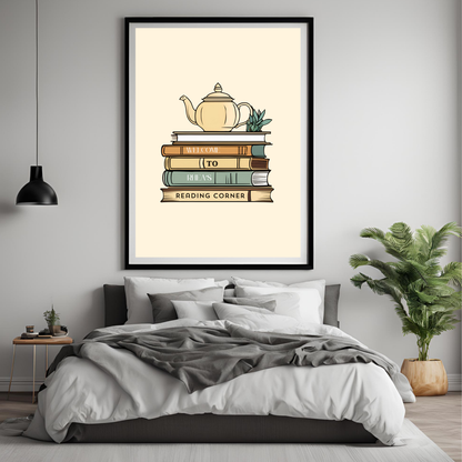 Book Lovers Customisable Print Digital Download - Online Template