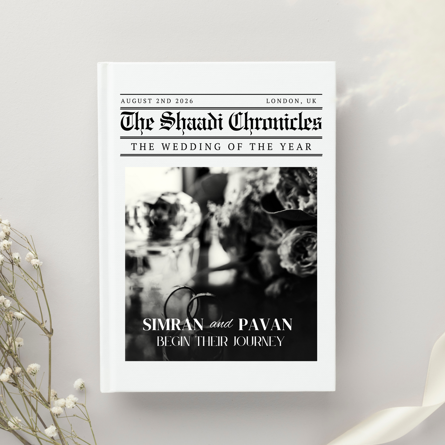 Newspaper Wedding Digital Download - Online Template