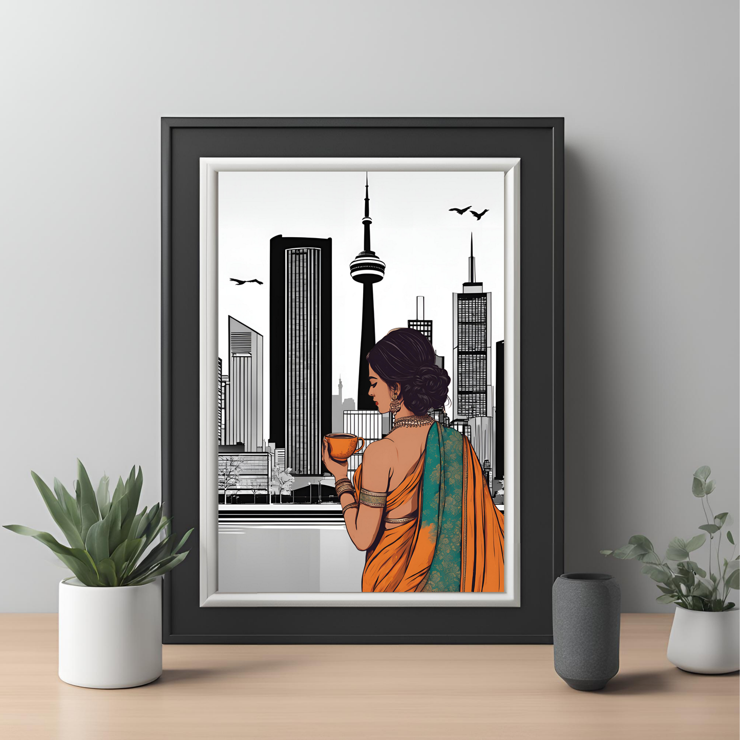Desi Girl Customisable Travel Print