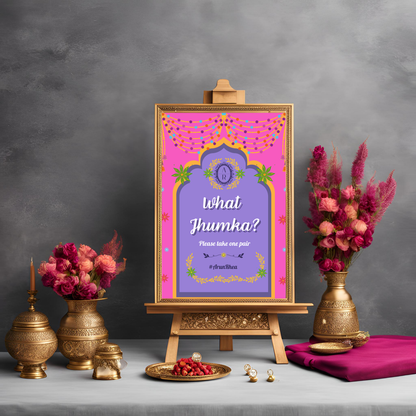 What Jhumka Entrance Signage - Digital Template