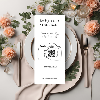 Event Photo Challenge Printable Digital Download - Online Template