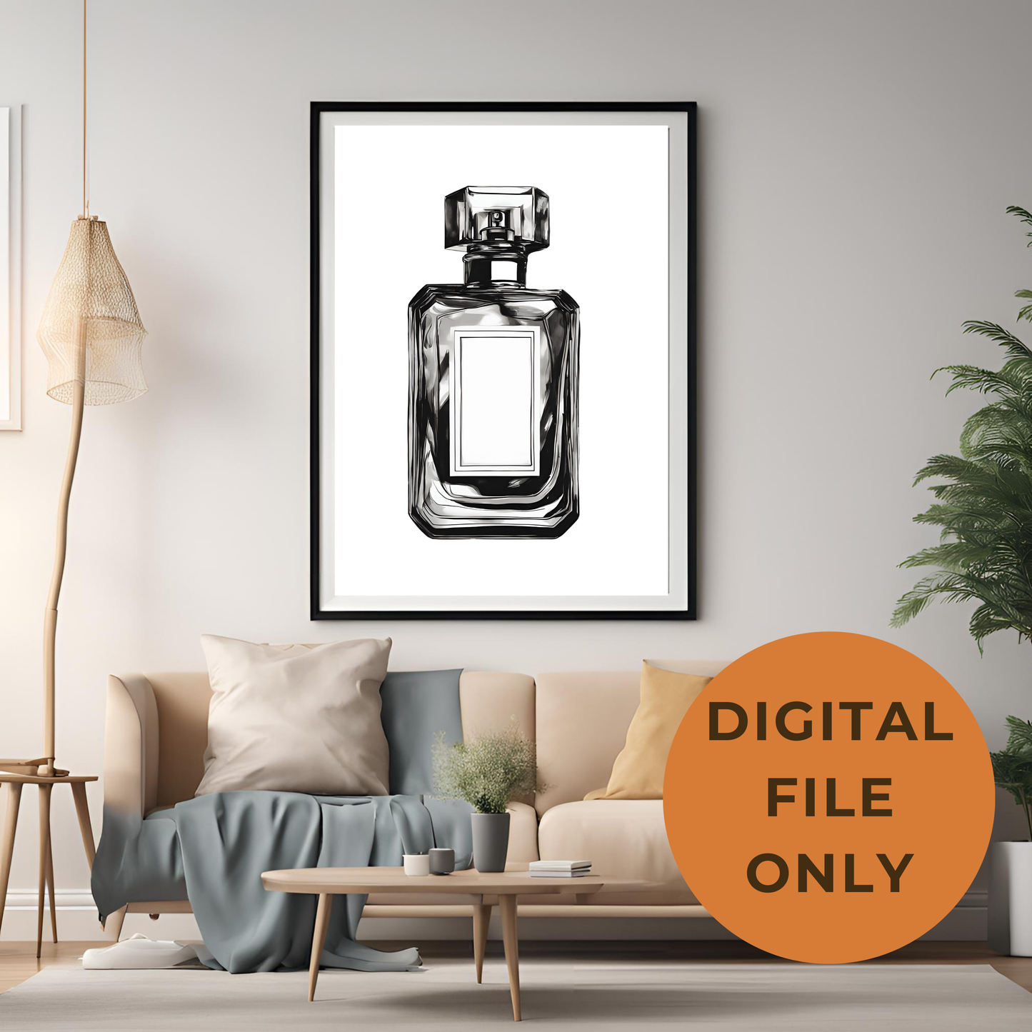 Black & White Perfume Art Canvas Set - Trendy Home Decor